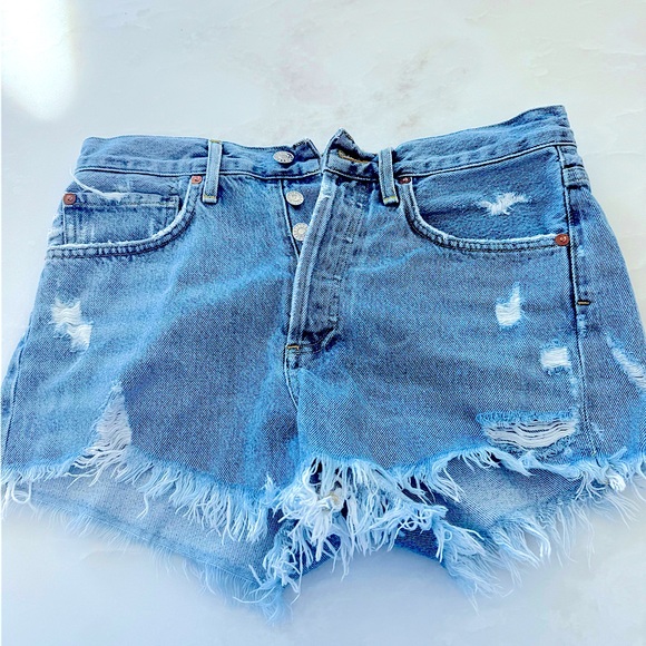 AGOLDE Parker Vintage Cutoff Shorts - Picture 3 of 5